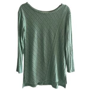 Maeve Anthropologie Women’s Tunic Top Mint Green Long Sleeve Sz Small Pullover